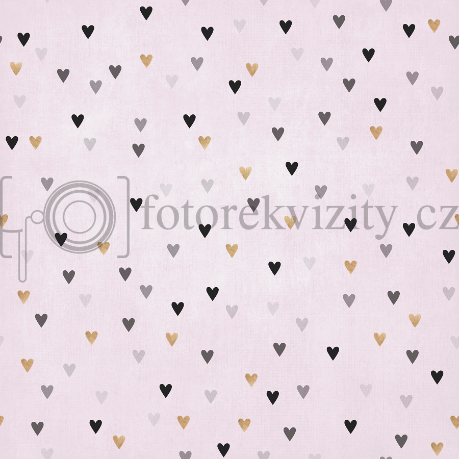 Vinylové fotopozadí - jemné srdce