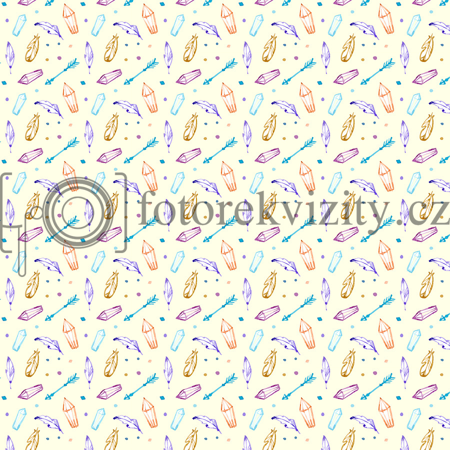 Vinylové fotopozadí - Tribal, boho