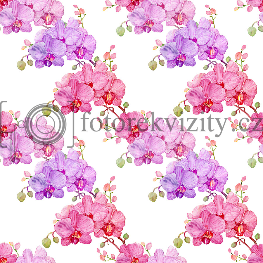 Vinylové fotopozadí - Květy, jaro, orchidej