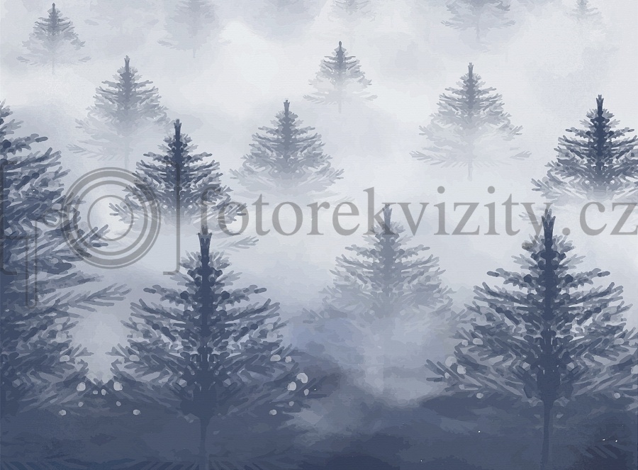 Vinylové fotopozadí - zimní