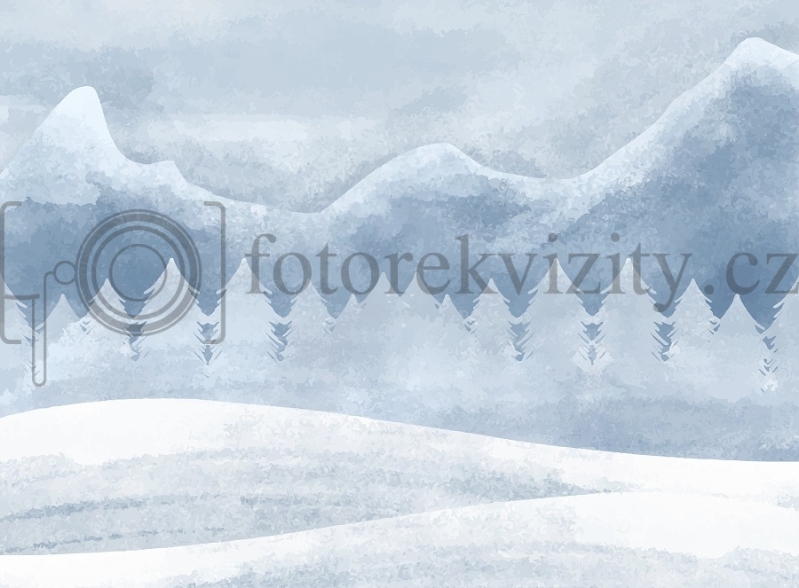 Vinylové fotopozadí - zimní