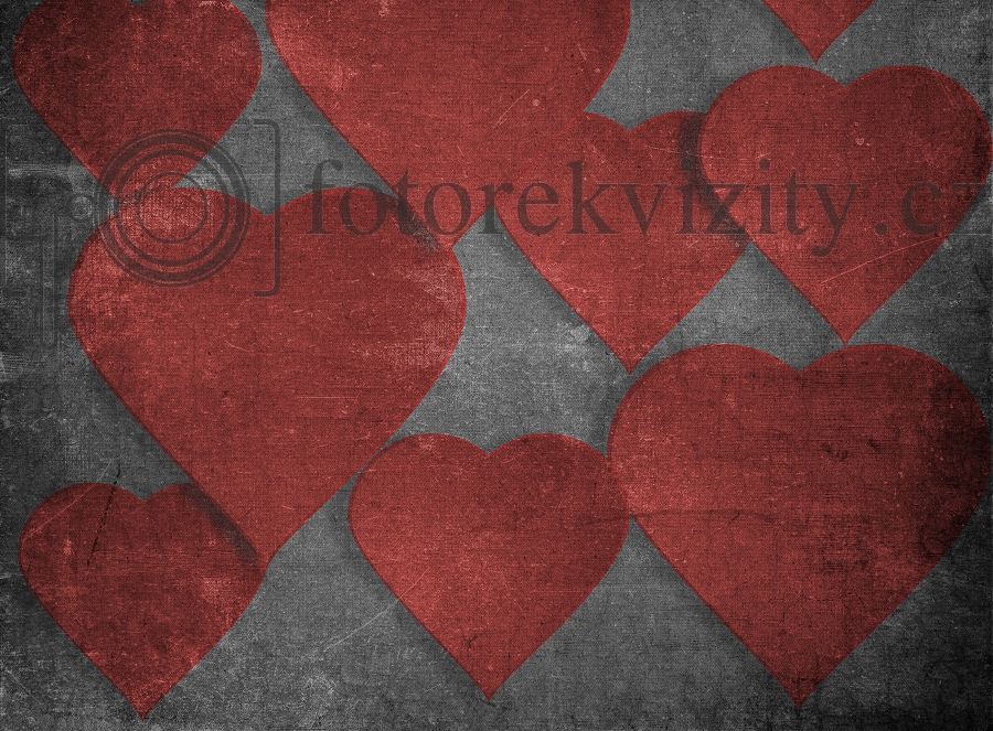 Vinylové fotopozadí srdce s texturou