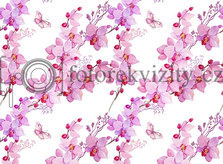 Vinylové fotopozadí - Květy, jaro, orchidej