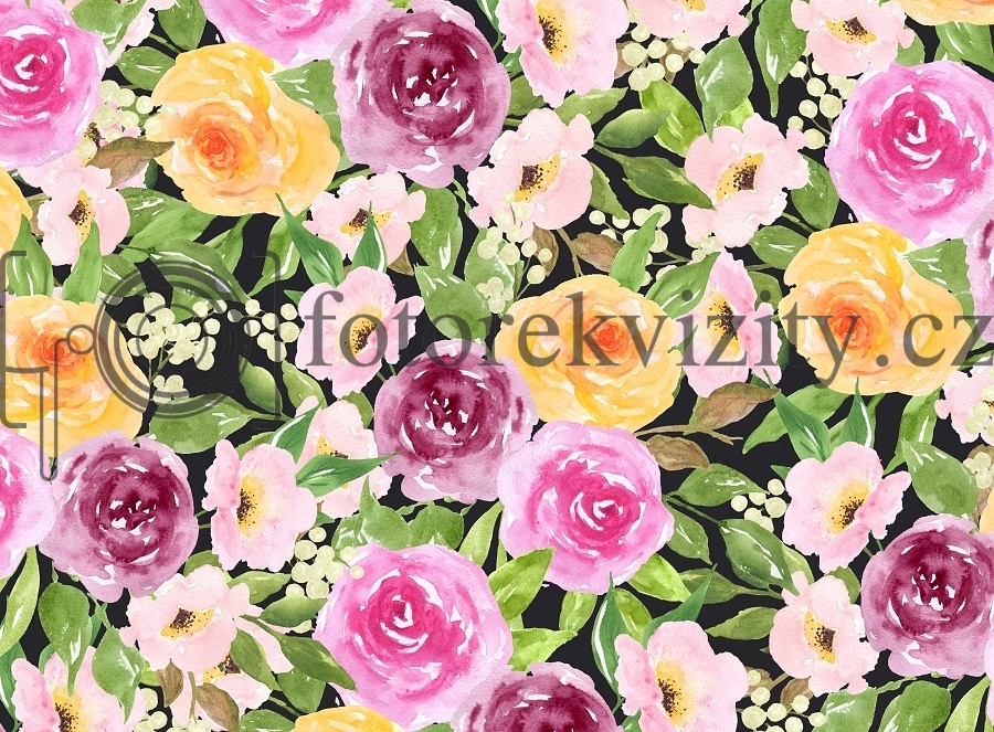 Vinylové fotopozadí - Květy, růže 