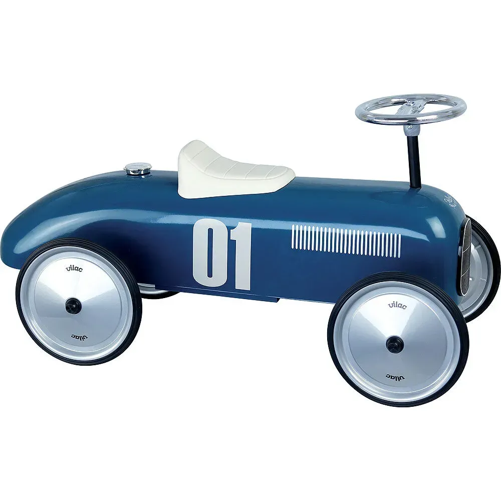 Historické závodní auto - modré