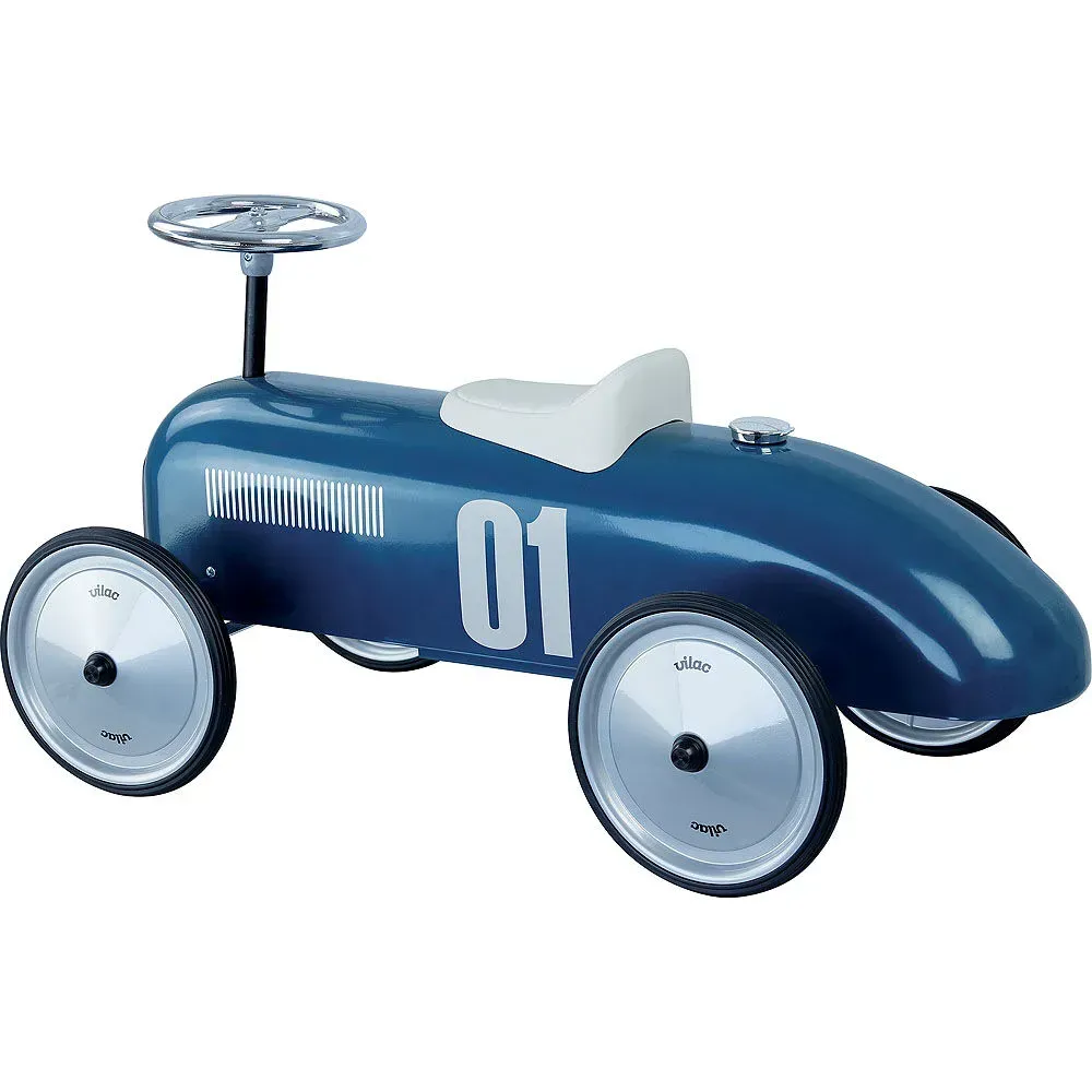 Historické závodní auto - modré