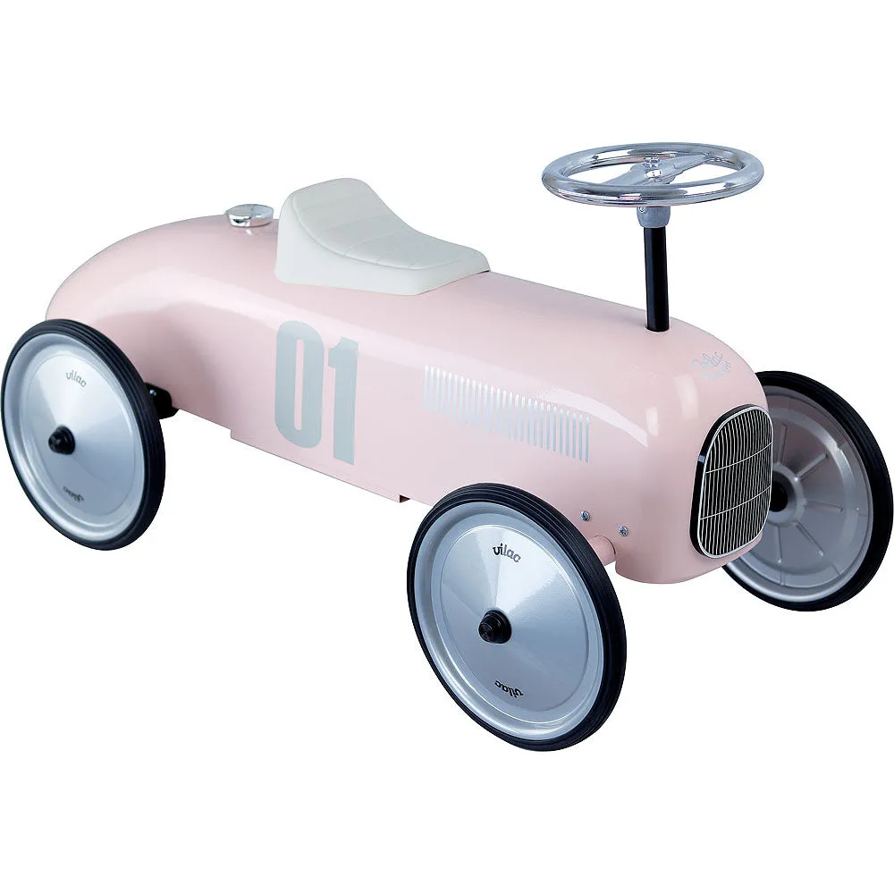Historické závodní auto - růžové