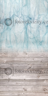 Spojené fotopozadí + fotopodlaha - závoj, dřevěná podlaha