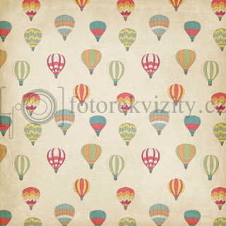 Vinylové fotopozadí - létající balóny