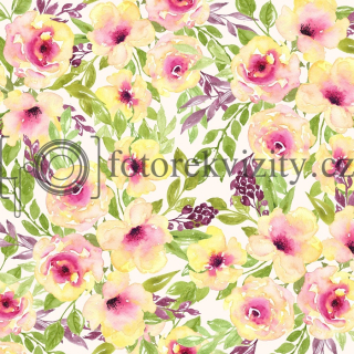 Vinylové fotopozadí - Květy, růže 