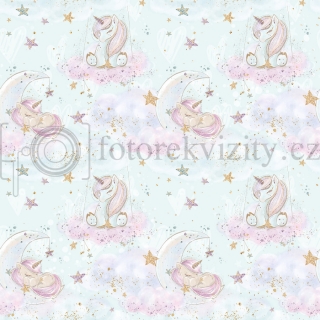 Vinylové fotopozadí - Romantické, jednorožec, hvězdy