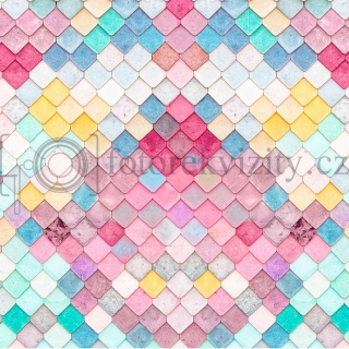 Vinylové fotopozadí - barevné, pastelky, tašky