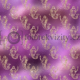 Vinylové fotopozadí - mořská panna, glitry 