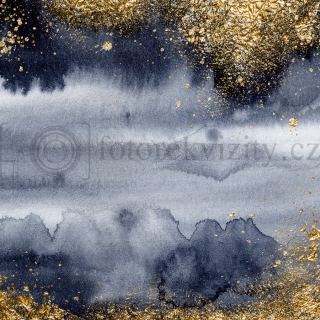 Vinylové fotopozadí - temné, luxusní, zlaté, akvarel