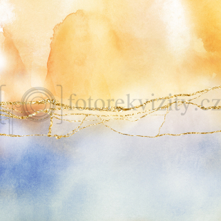Vinylové fotopozadí - jemné, barevné, zlaté, akvarel