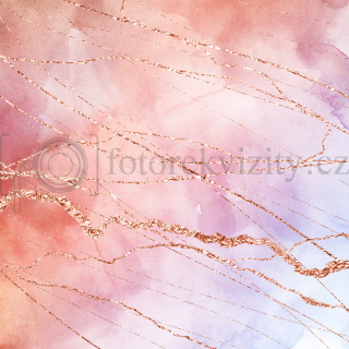 Vinylové fotopozadí - jemné, růžové, zlaté, akvarel