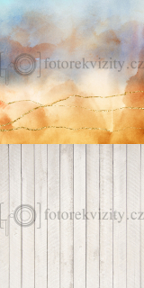 Spojené fotopozadí + fotopodlaha - jemná, zlatá, univerzální