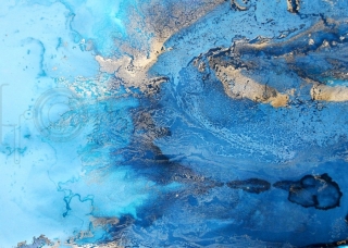 Vinylové fotopozadí - abstrakt, modrá