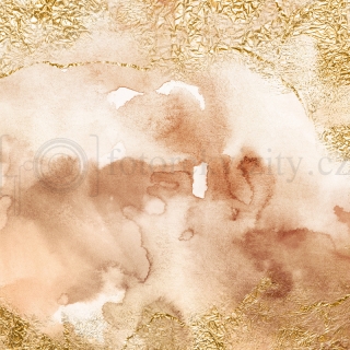 Vinylové fotopozadí - jemné, akvarel, zlatá