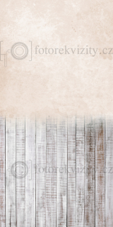 Spojené fotopozadí + fotopodlaha - melír, zeď, dřevěná podlaha