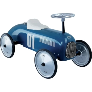 Historické závodní auto - modré