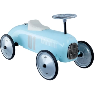 Historické závodní auto - světle modré