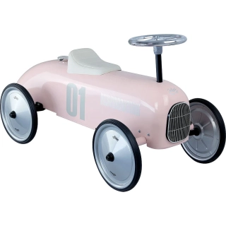 Historické závodní auto - růžové