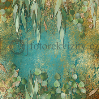 Vinylové fotopozadí - textura, větvičky, listí