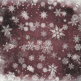 Vinylové fotopozadí - sněhové vločky