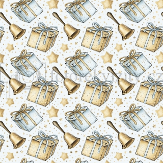 Vinylové fotopozadí - hvězdičky, dárek, vzonek