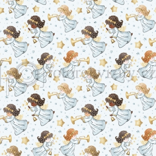 Vinylové fotopozadí - hvězdičky, andělé