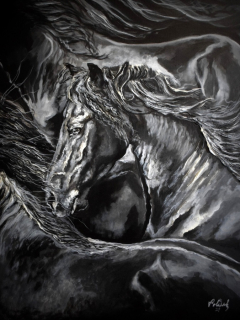 Pohled koně - Petr Polášek - 60x80cm