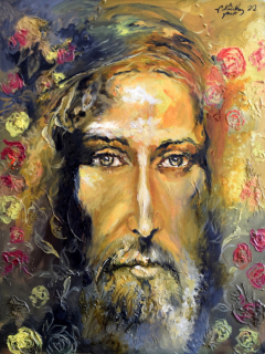 Ježíš v Getsemanské zahradě - Petr Polášek - 60x80cm