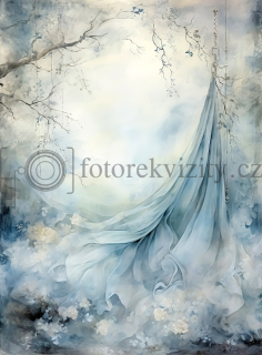 Vinylové fotopozadí - modré snění