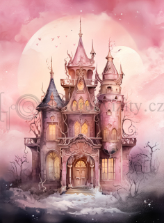 Vinylové fotopozadí - magický zámek