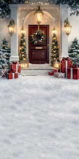 Spojené fotopozadí - vánoční, červeno bílé