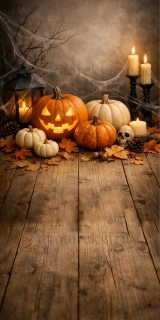Spojené fotopozadí - dýně, halloween